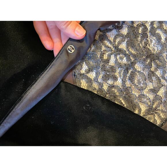 VTG ala Carte California Whimsygoth Black Velvet & Lace Romantic Jacket Sz 13-14 - Picture 7 of 11